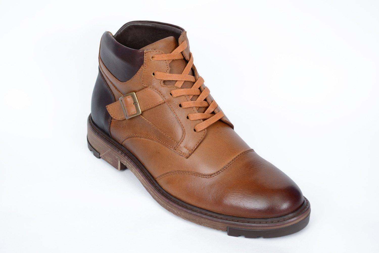 Bota de cuero Highland de Santo en cuero italiano miel