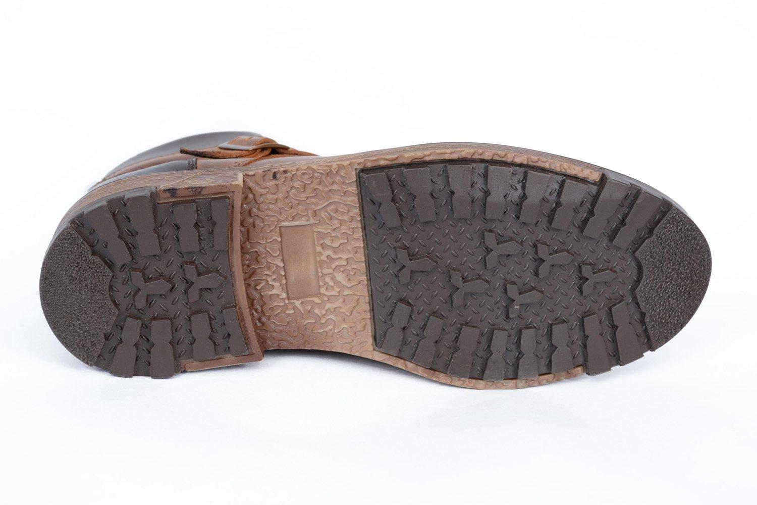 Bota de cuero Highland de Santo en cuero italiano miel — vista 3