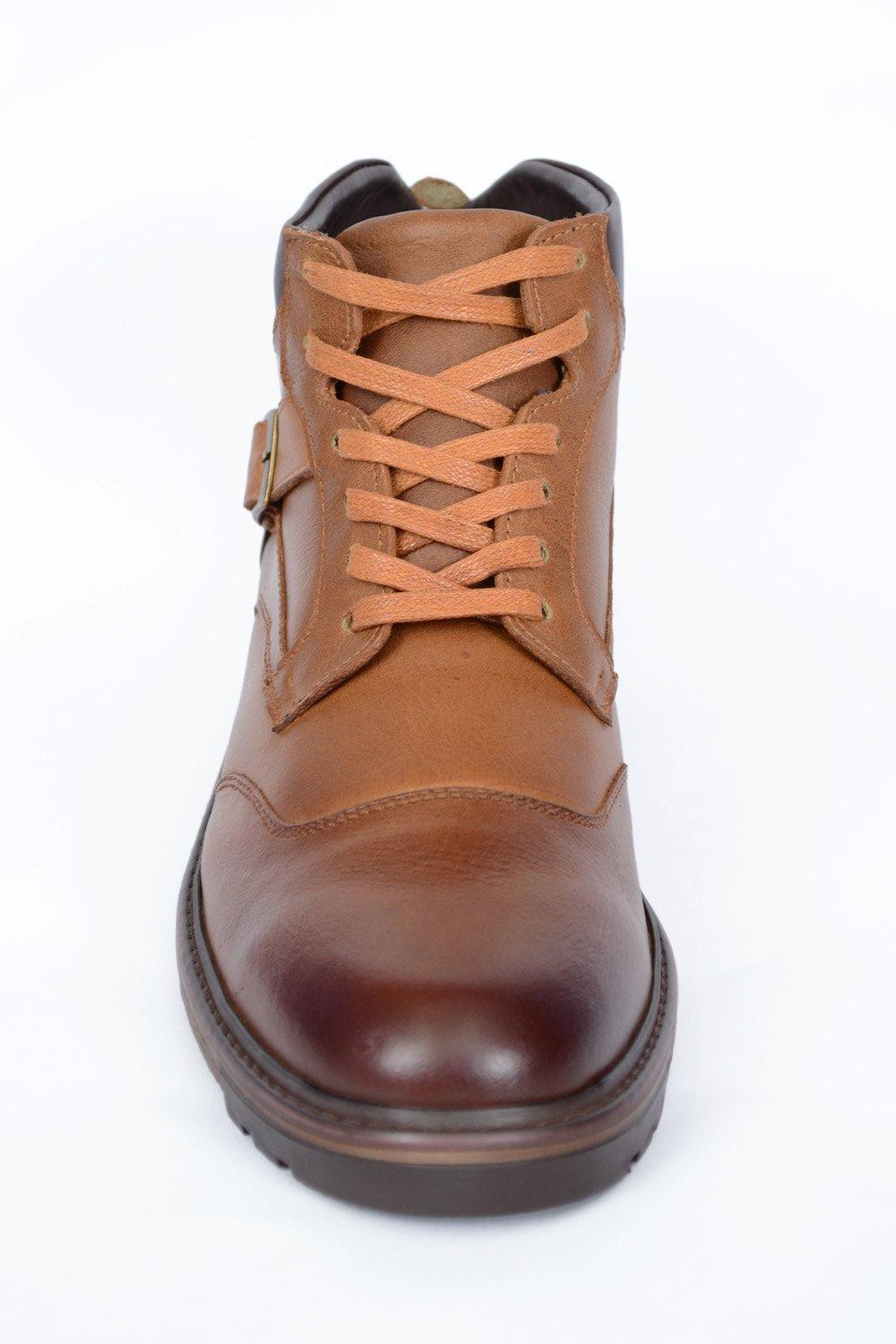 Bota de cuero Highland de Santo en cuero italiano miel — vista 6