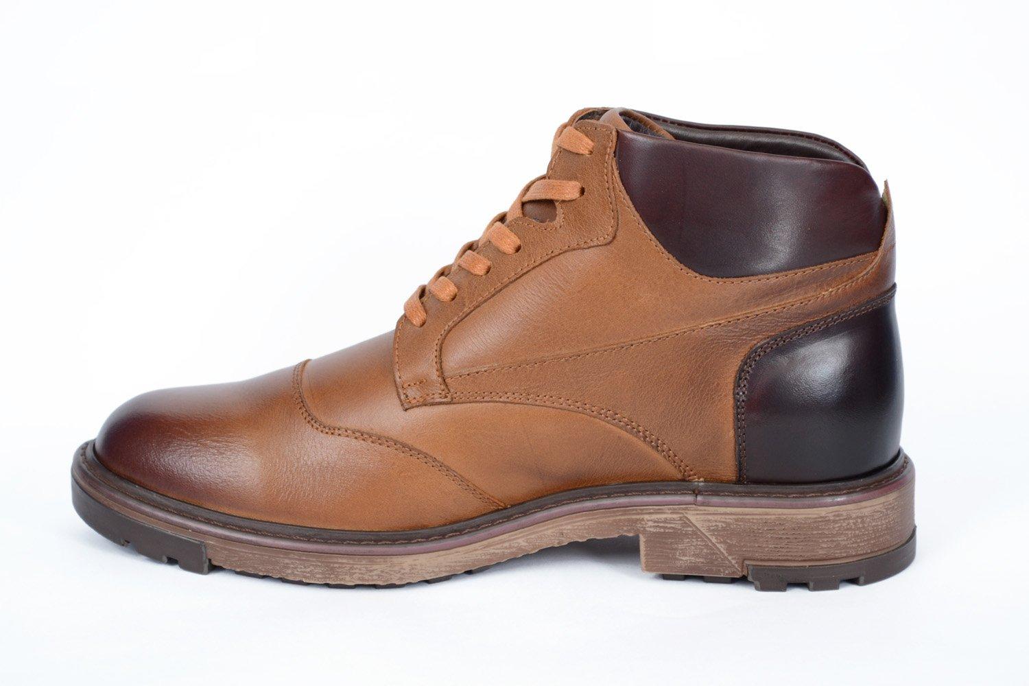 Bota de cuero Highland de Santo en cuero italiano miel — vista 7